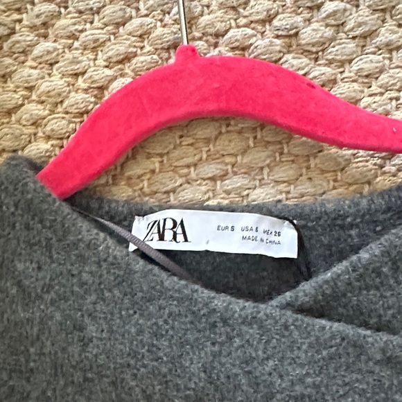 Zara Gray Wool Jacket with Gold Buttons BRAND NEW - Picture 4 of 5